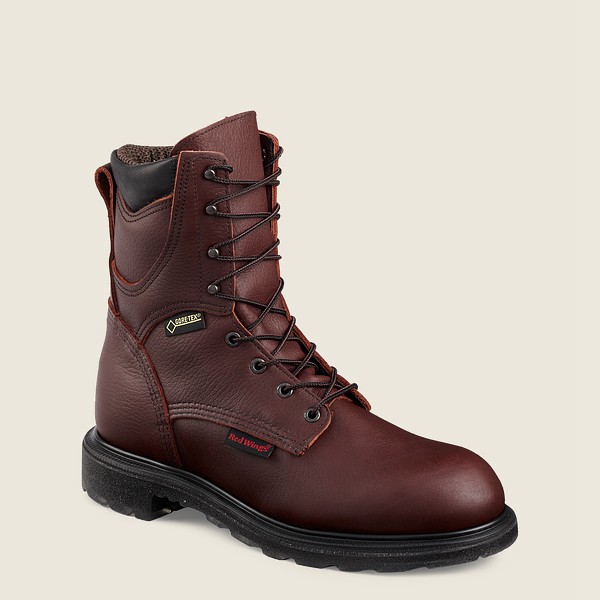 Red Wing Work Boots Supersole® 2.0 - 8-inch Insulated Waterproof Soft Toe - Burgundy - Mens TOS02147